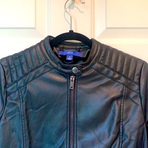Faux Leather MOTO jacket. Size S. NWT